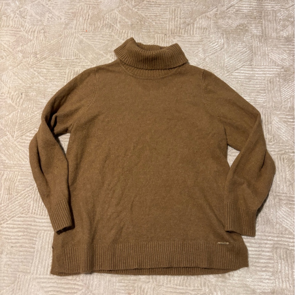 Anne Klein Ribbed Camel Sweater